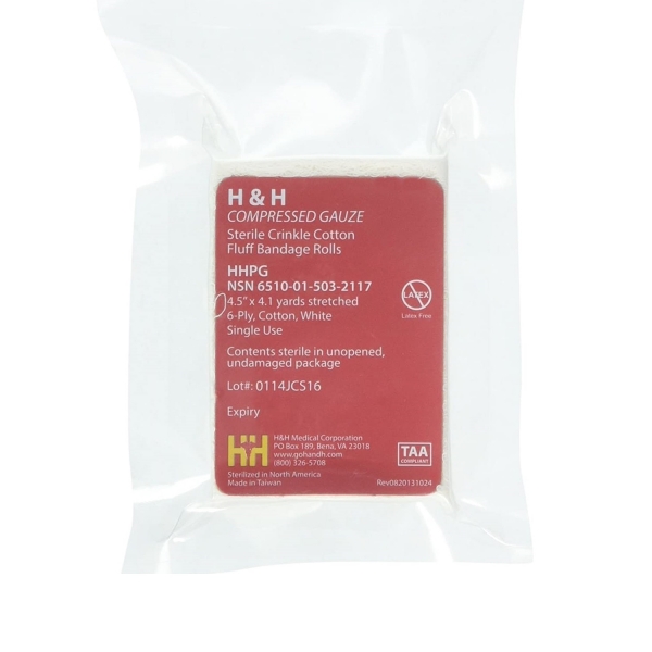 Бінт для тампонади H&H Compressed Gauze