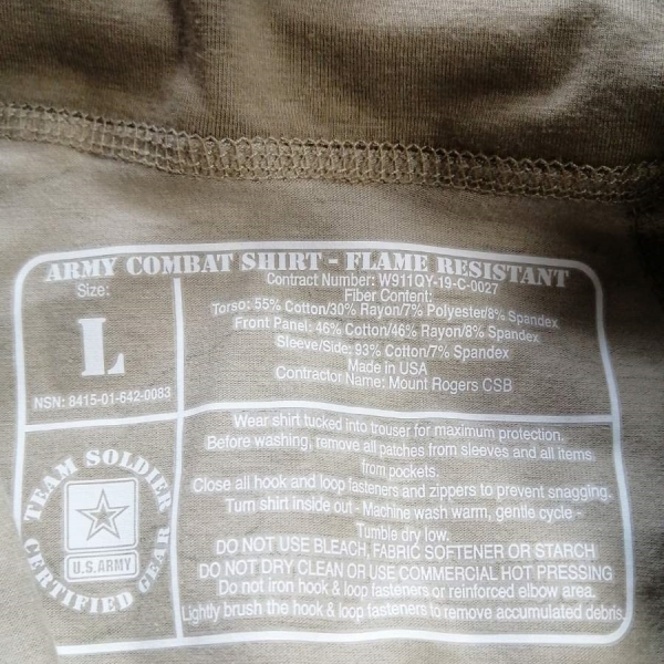 Боевая рубашка (UBACS / УБАКС) огнестойкая Massif Combat Shirt - Flame Resistant  | Multicam Б/У