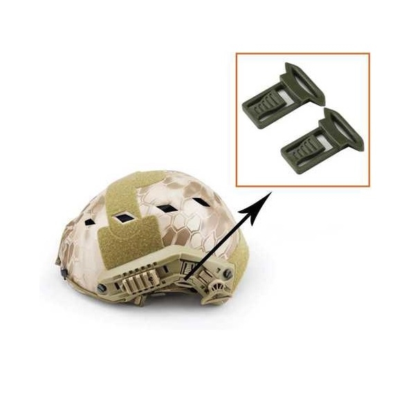 Кліпса для кріплення окулярів на рейці шолома Goggles Clip Green