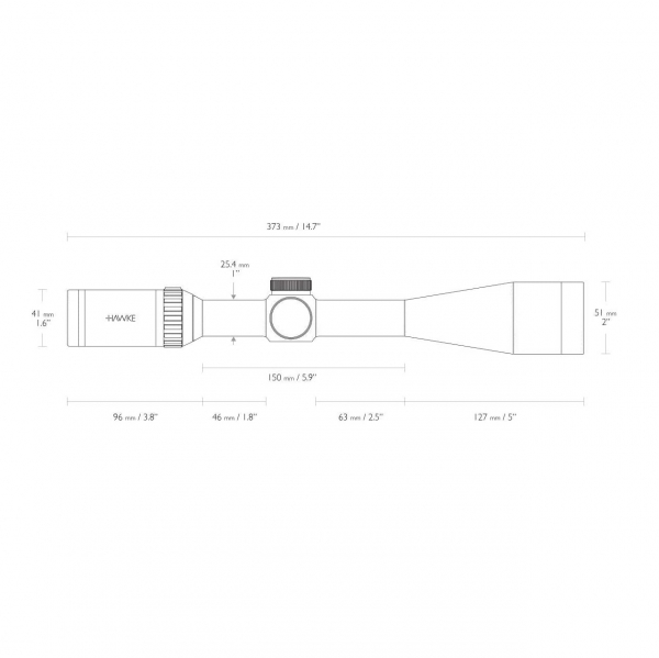 Оптичний приціл Hawke Vantage 14162 SF 6-24x44