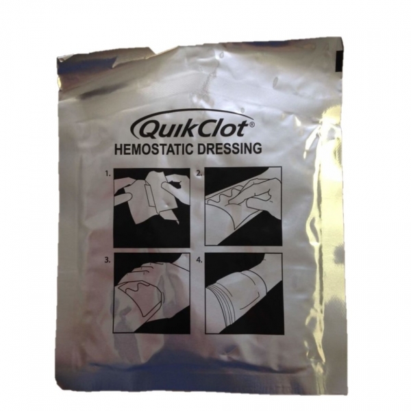 Гемостатическая салфетка QuikClot Hemostatic Dressing 10х10