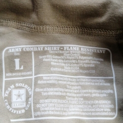Боевая рубашка (UBACS / УБАКС) огнестойкая Massif Combat Shirt - Flame Resistant  | Multicam Б/У